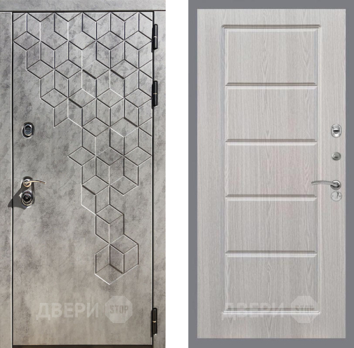 Входная металлическая Дверь Рекс (REX) 23 FL-39 Беленый дуб в Видное