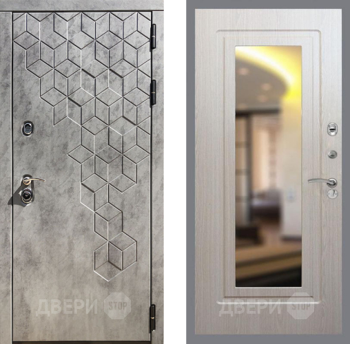 Входная металлическая Дверь Рекс (REX) 23 FLZ-120 Беленый дуб в Видное