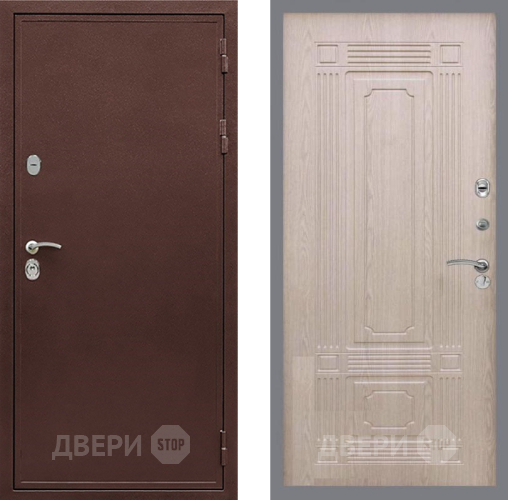 Входная металлическая Дверь Рекс (REX) 5 металл 3 мм FL-2 Беленый дуб в Видное