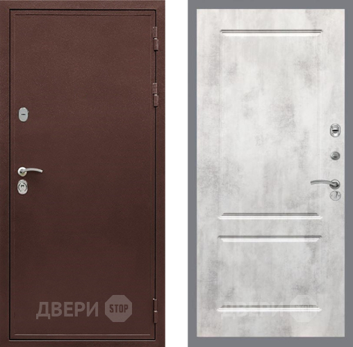 Входная металлическая Дверь Рекс (REX) 5 металл 3 мм FL-117 Бетон светлый в Видное