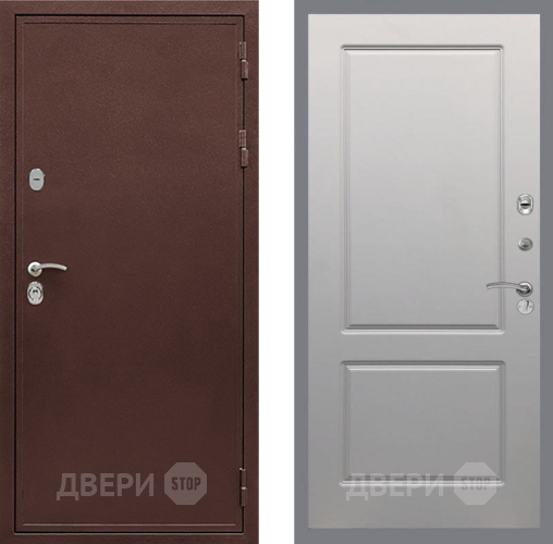 Входная металлическая Дверь Рекс (REX) 5 металл 3 мм FL-117 Грей софт в Видное