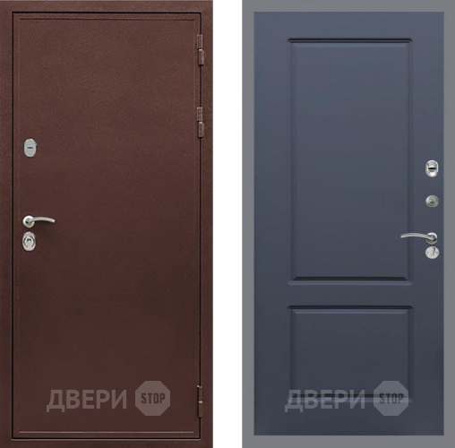 Входная металлическая Дверь Рекс (REX) 5 металл 3 мм FL-117 Силк титан в Видное