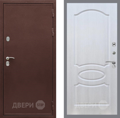 Входная металлическая Дверь Рекс (REX) 5 металл 3 мм FL-128 Лиственница беж в Видное