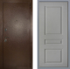 Дверь Заводские двери Эталон 3к антик медь Стокгольм Грей софт в Видное