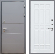 Дверь Стоп АРТ ГРАФИТ ФЛ-33 Силк Сноу