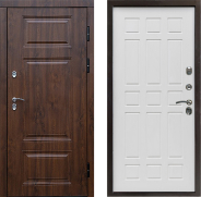 Дверь Престиж TERMO с терморазрывом Премиум Орех Спарта Белое дерево