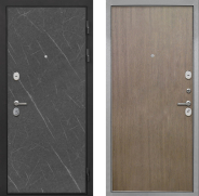 Дверь Интекрон (INTECRON) Гектор Гранит Лава Оникс Гладкая шпон Венге коричневый 960х2050 мм