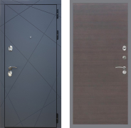 Дверь Рекс (REX) 13 Силк Титан GL венге поперечный 860х2050 мм