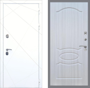 Дверь Рекс (REX) 13 Силк Сноу FL-128 Сандал белый